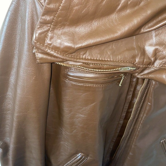 Bates Leather Motorcycle Jacket Size 42 - Picture 6 of 13